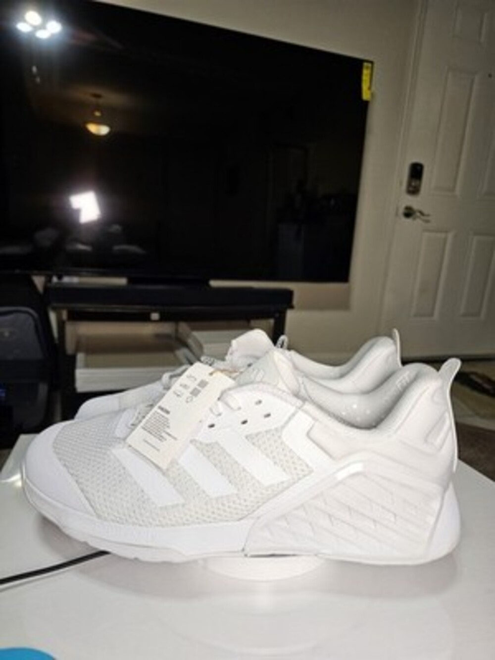 Adidas Dropset 3 Training  Men's 14.5 White Sneakers Athletic Shoes IH8289